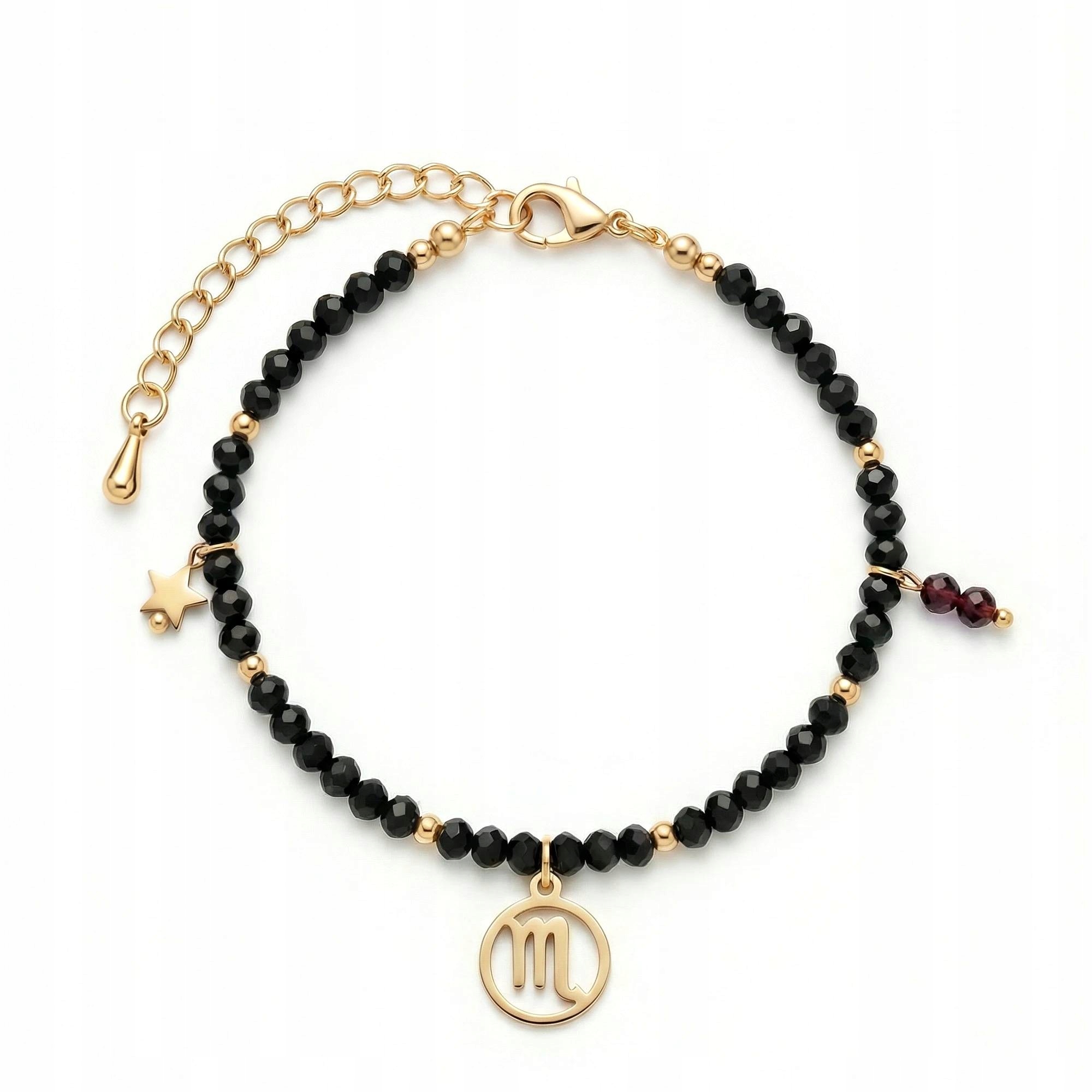 Náramek Znamení zvěrokruhu Štír Přírodní kameny Dárek k narozeninám