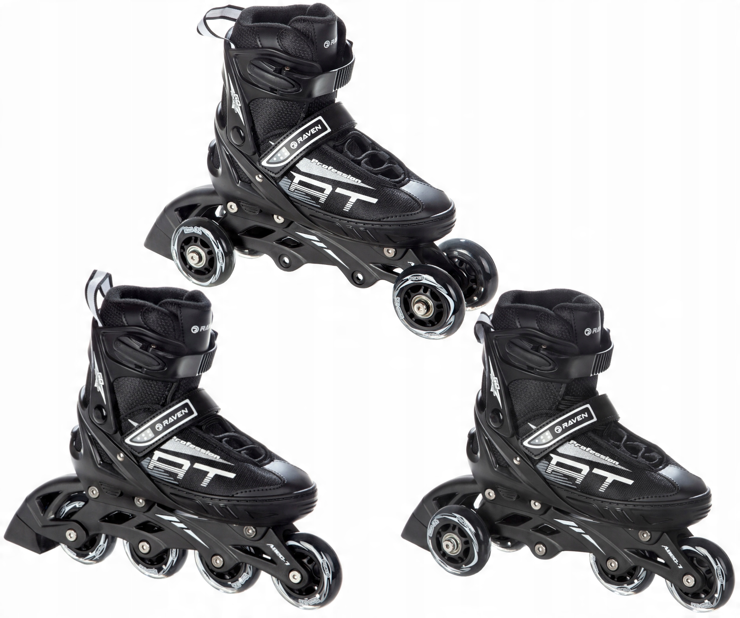 

Rolki Wrotki 3w1 Raven Profession Black 31-35