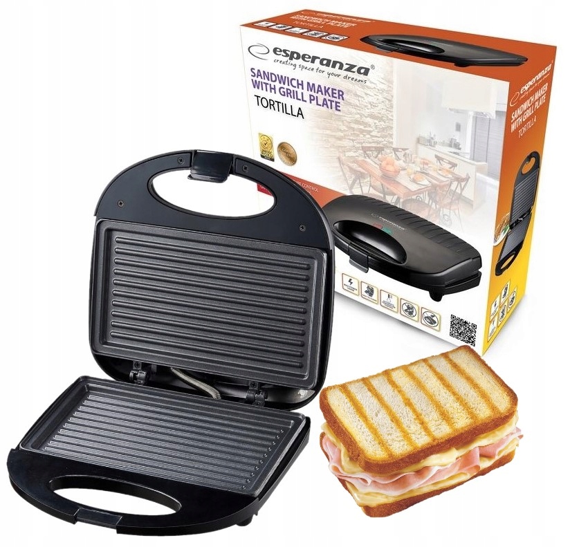 

Toster Opiekacz Typ Grill Do Kanapek Panini 1000W
