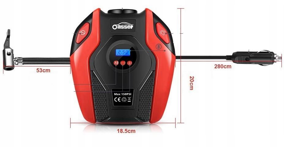 Przenośna sprężarka kompresor OASSER P6 150psi