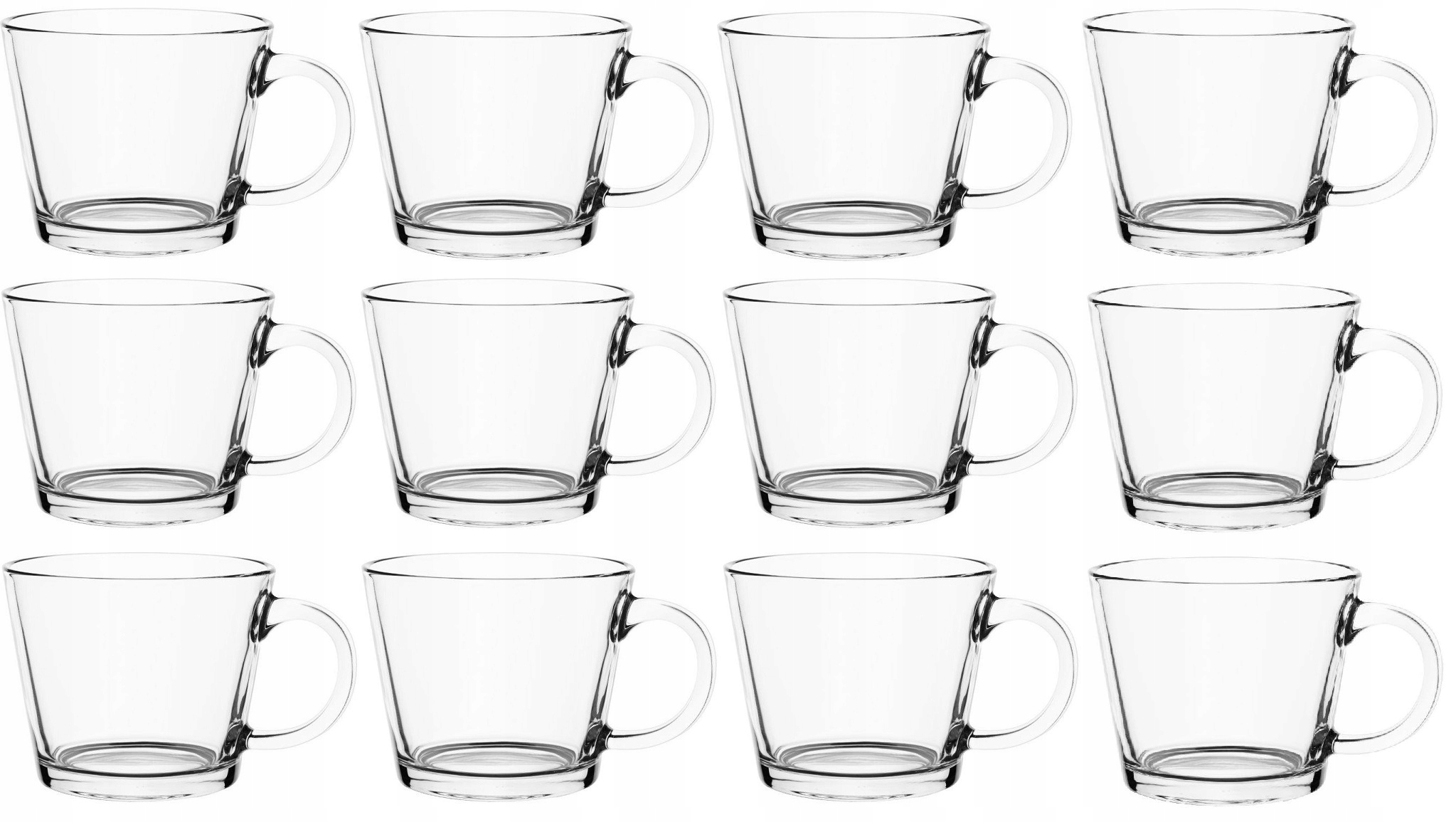 

Szklanka Kubek Z Uchem Justin 380ML Komplet 12SZT