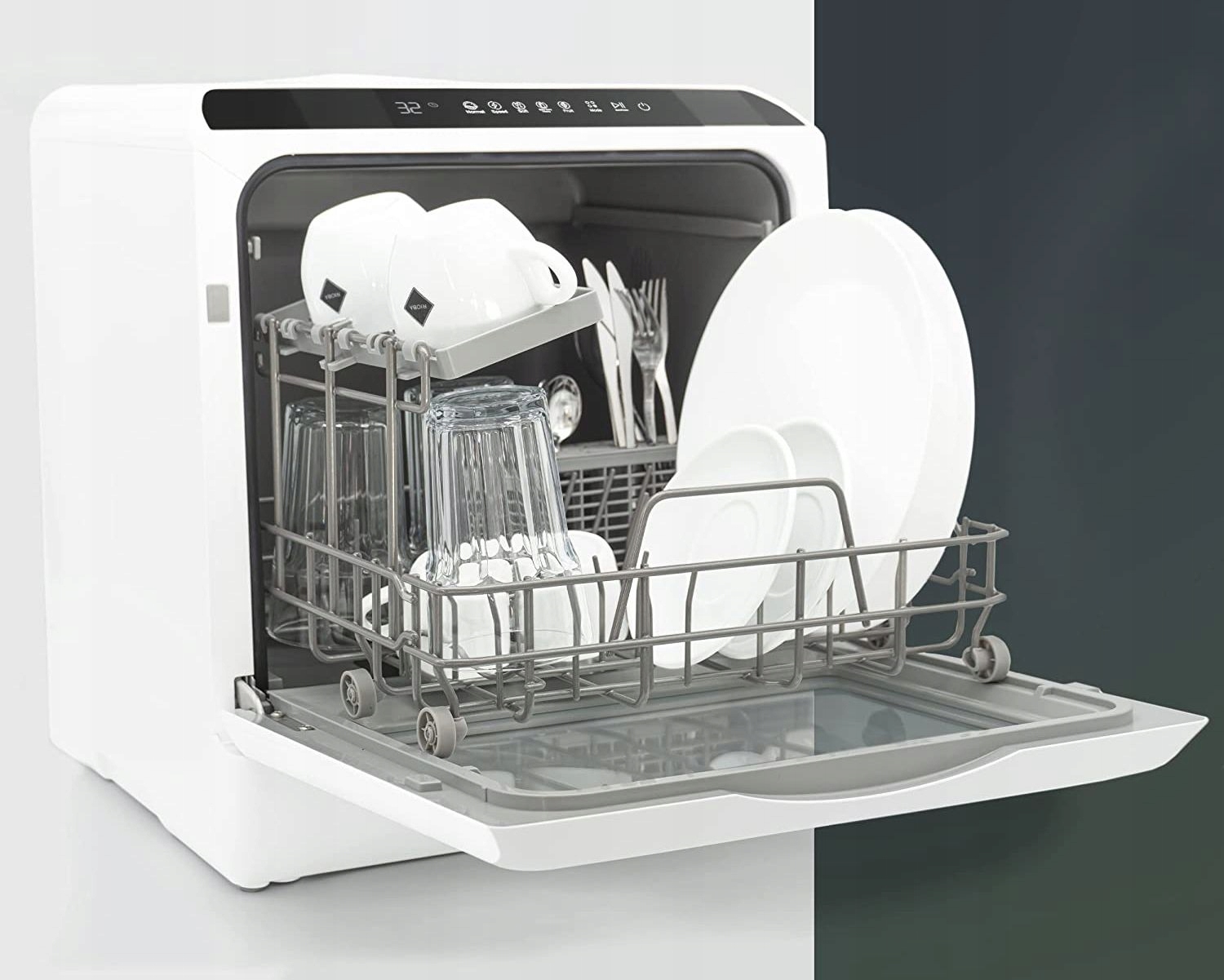 MAŁA ZMYWARKA STOŁOWA WOLNOSTOJĄCA NABLATOWA 6 PROGRAMÓW NIEMIECKA Model HTG 8841