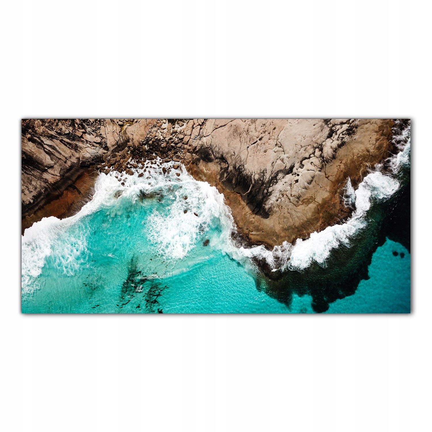 

Hartowany Obraz Szklany Ocean Fale Wybrzeże 120x60