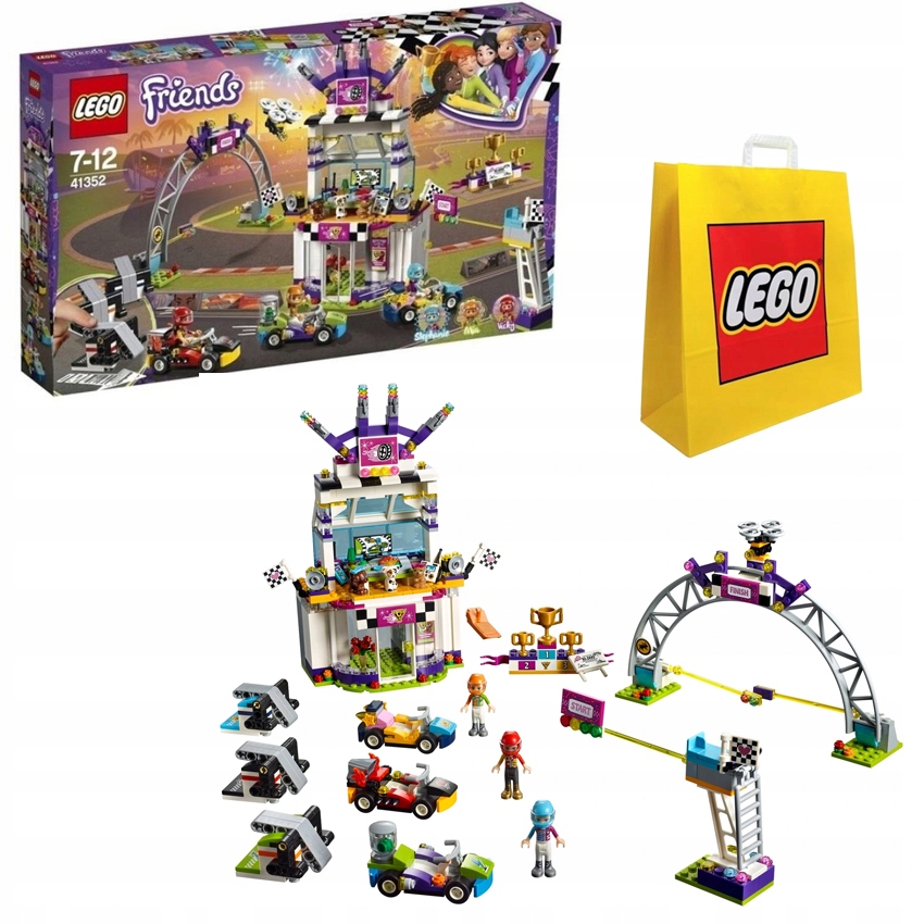 stavebnice Lego Friends 41352 Den velkého závodu papírová taška Lego!