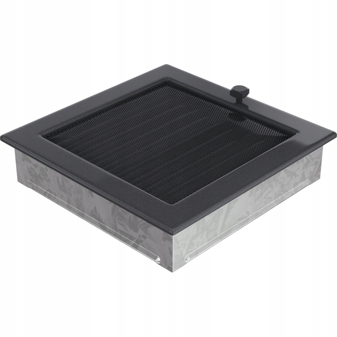 Ventilační mřížka 22x22 grafitová s žaluzií