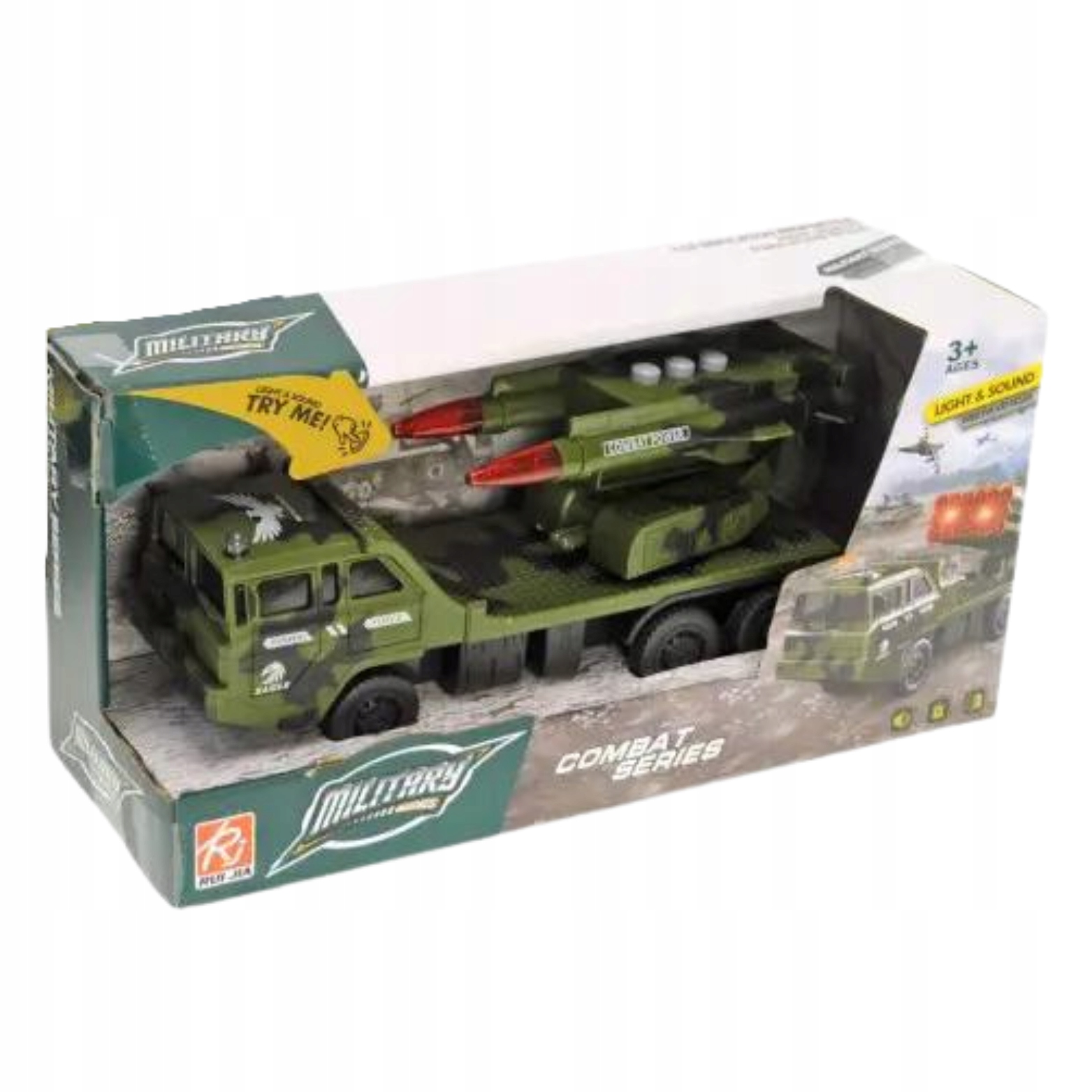 WYRZUTNIA RAKIET SAMOCHÓD WOJSKOWY POJAZD ŚWIATŁO DŹWIĘK PREZENT CHŁOPCY Marka inna