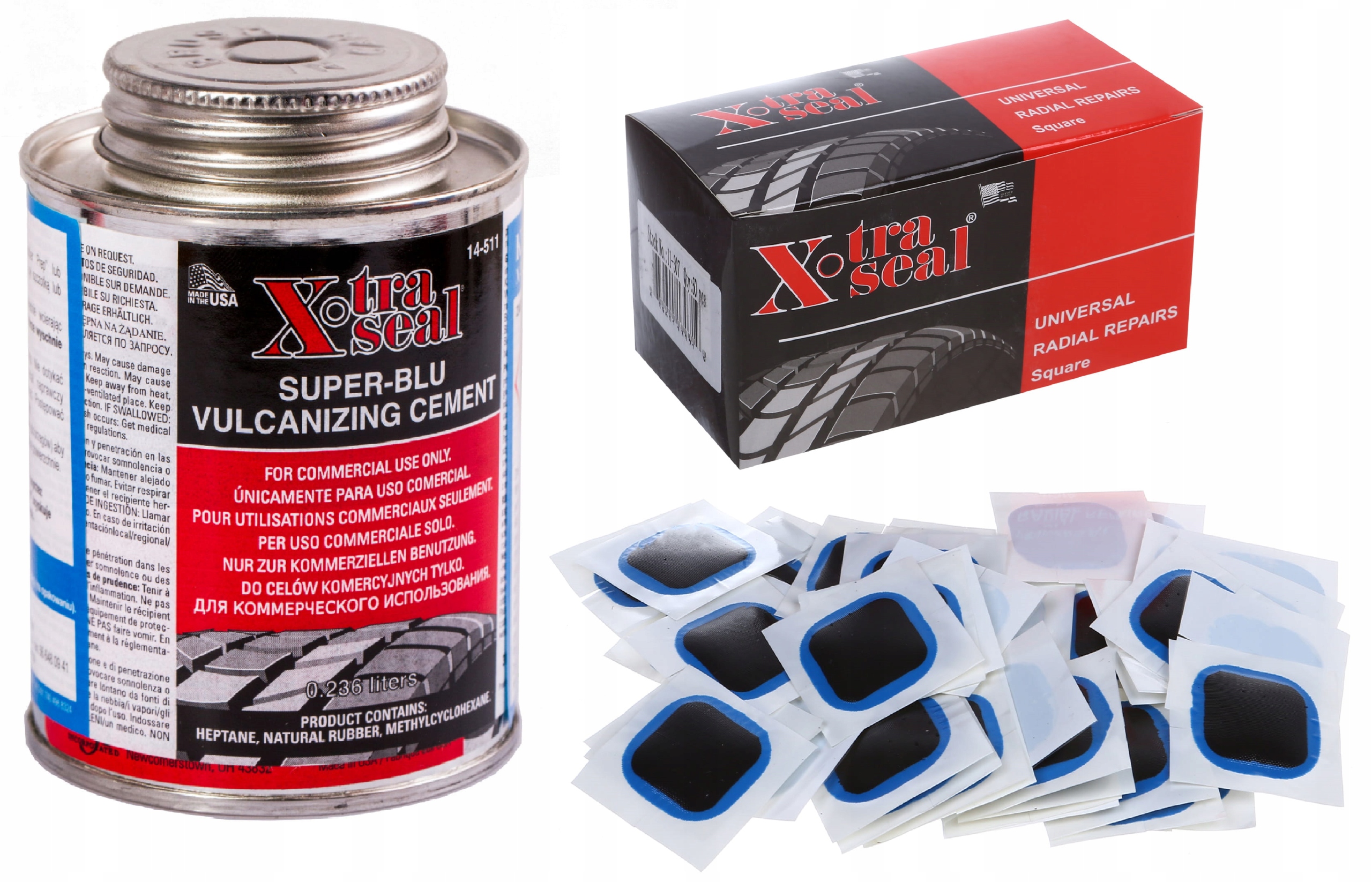 

Zestaw łatek łatki do naprawy opon z klejem klej