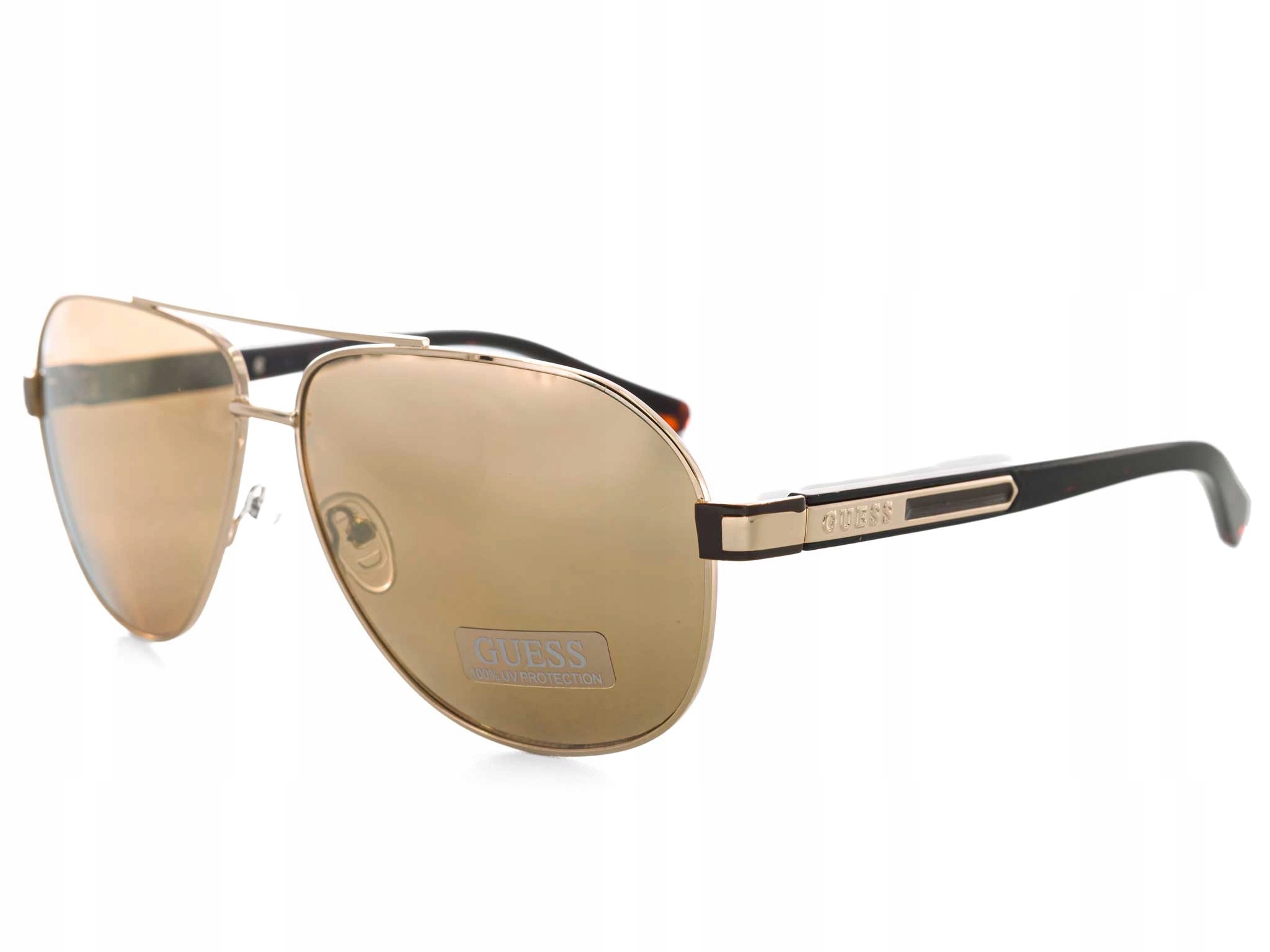 Pánské sluneční brýle Guess GF0247-32G Zlaté zrcadlovky