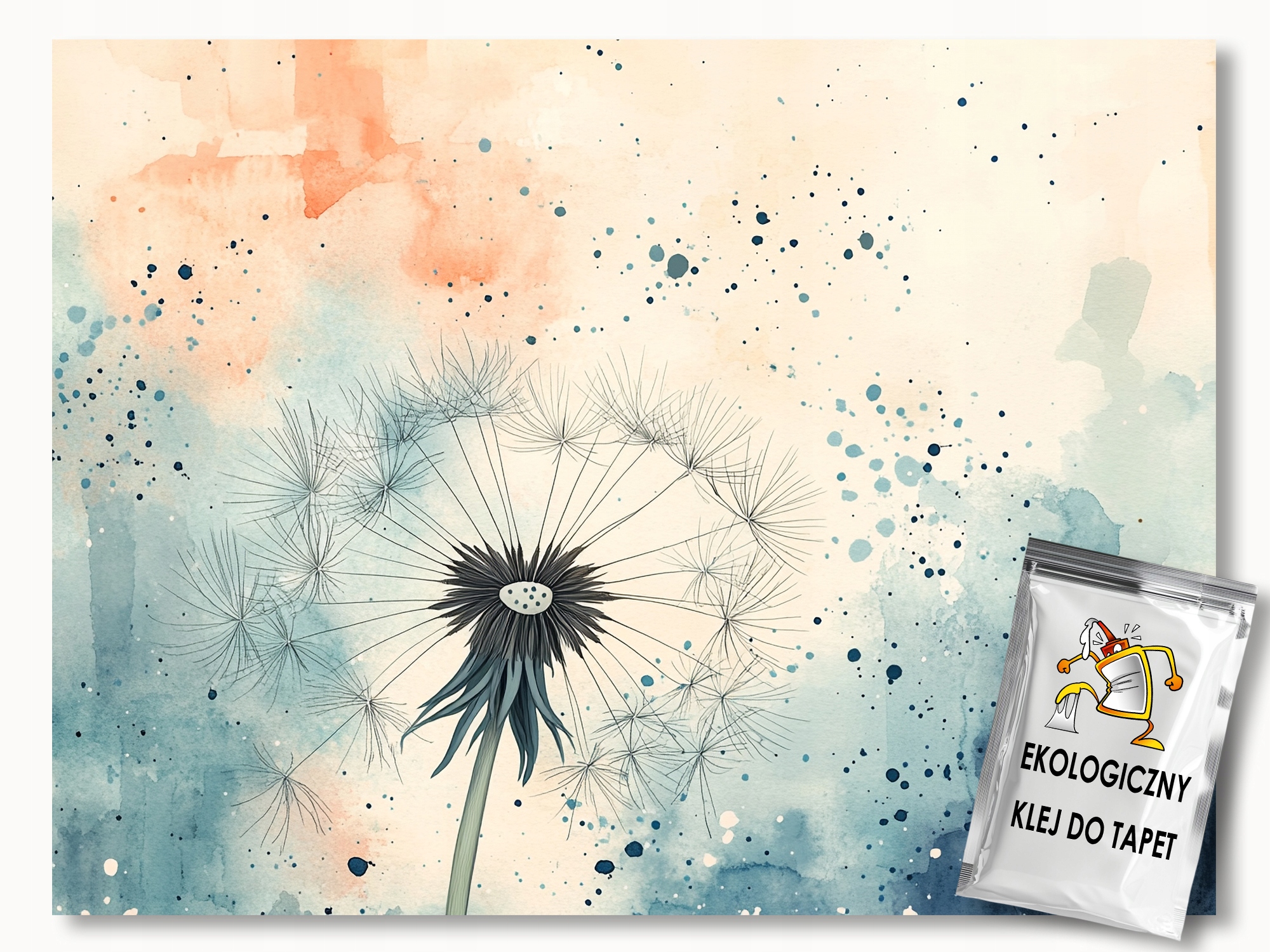 Fototapeta Flizelina Grafika Kresba Květina Pampeliška Boho 400x280 lepidlo