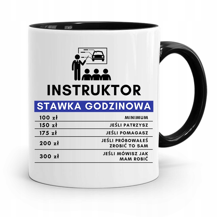 

Dla Instruktora Prawa Jazdy Kubek Czarny