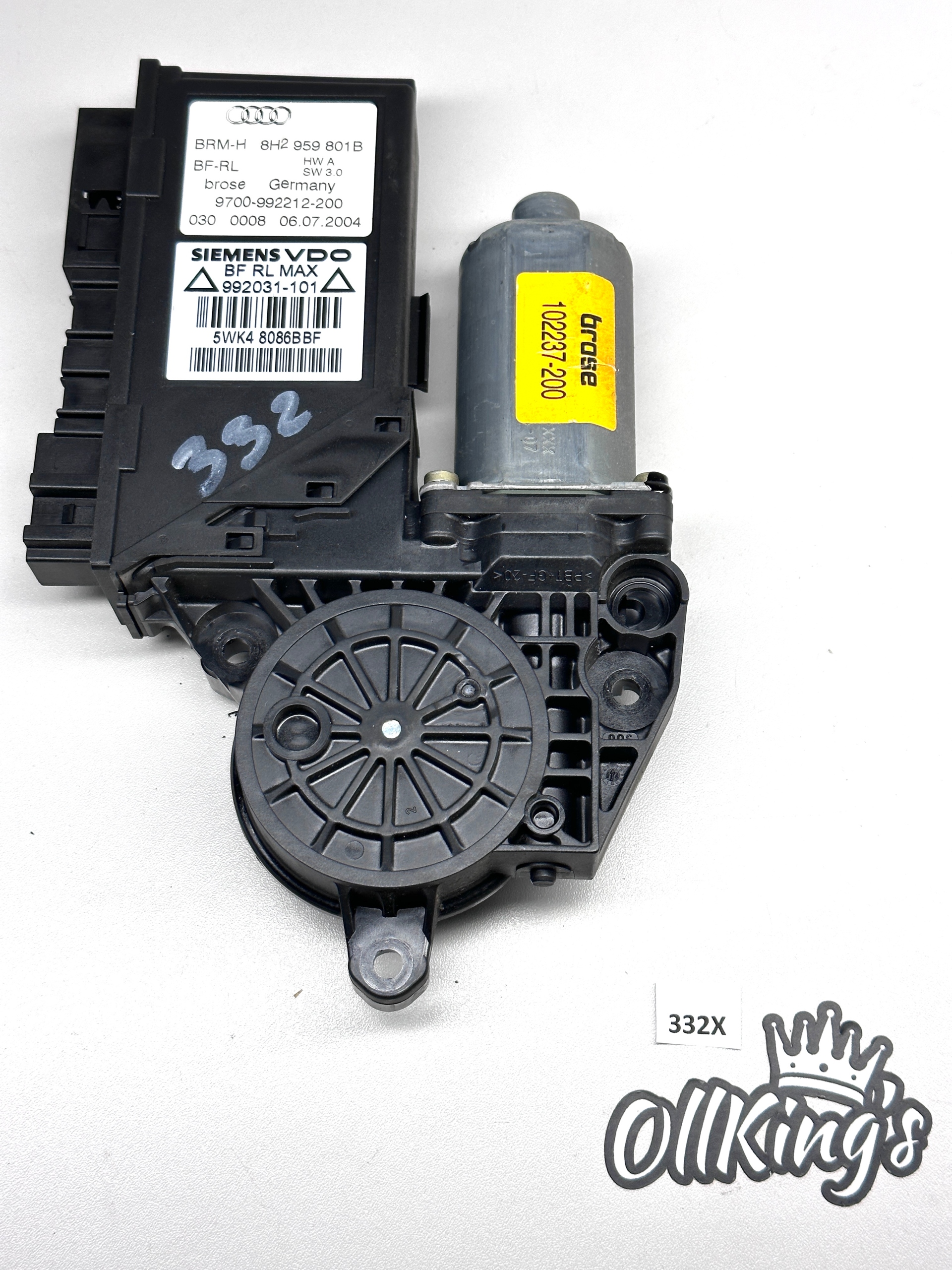 AUDI A4 S4 B6 B7 CABRIO mini motor module windows left UK 8H2959801B