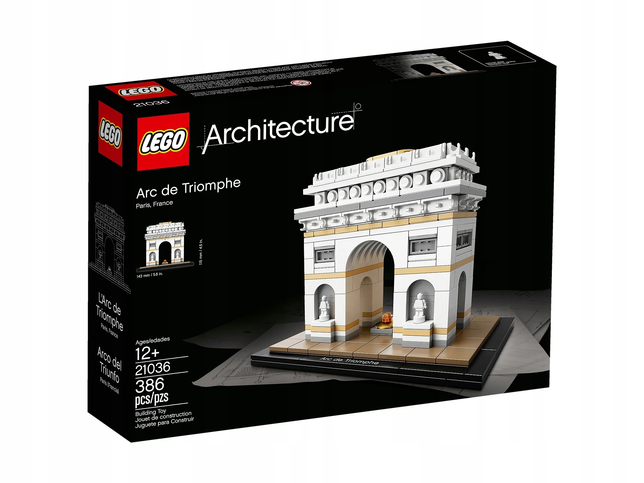 Lego Architecture Zestaw Łuk Triumfalny Paryż 21036