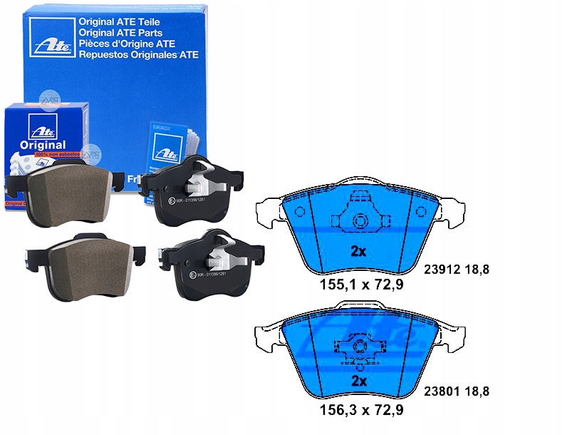 Brzdové Destičky Volvo Přední C70 S40 V40 V50 04- A Asistent Kolize #34