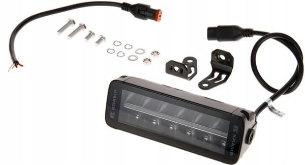 Dlouhá Led pracovní lampa, 60 W, 5040 lm, obdélníková, 12/24 V, bílá/oranžová