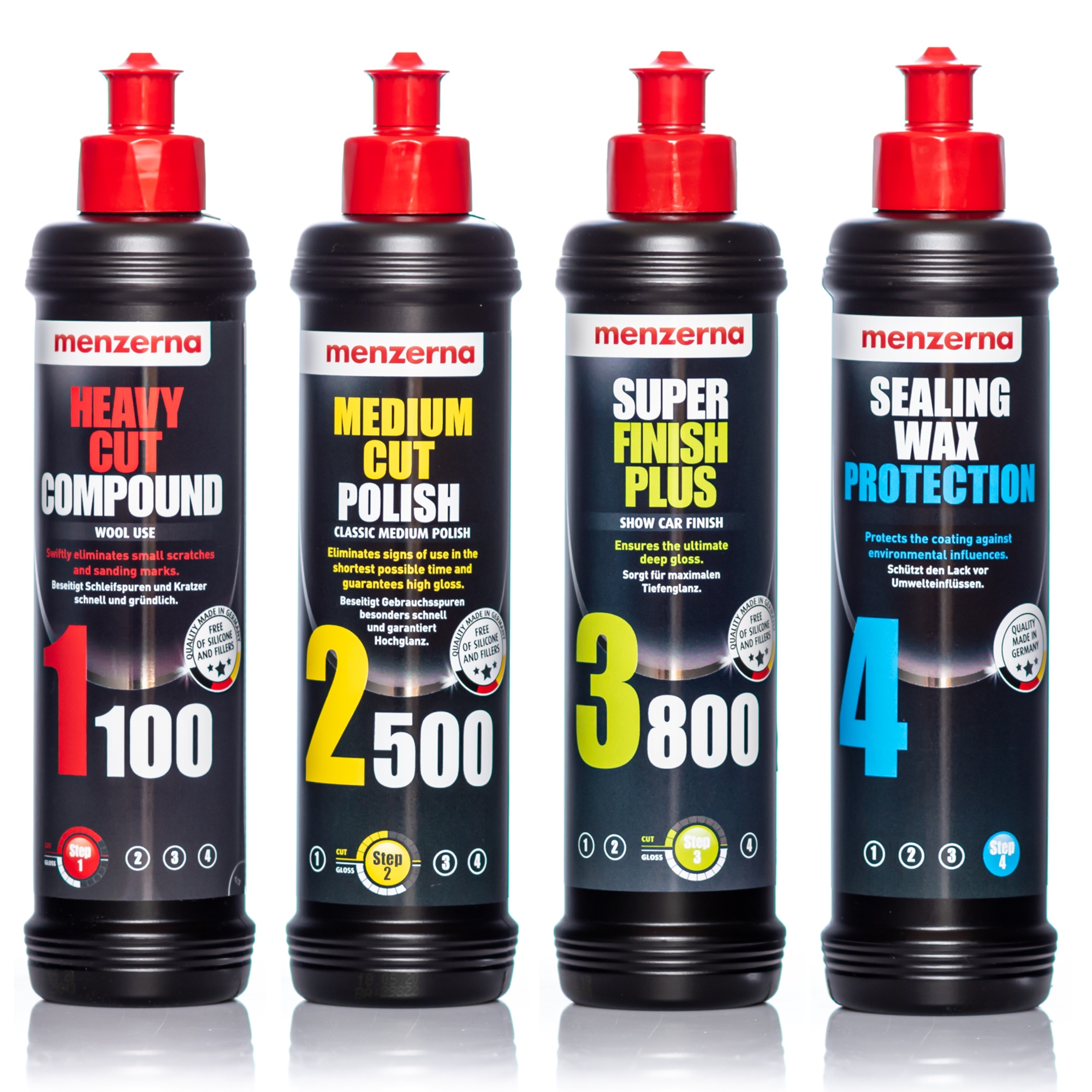 MENZERNA ZESTAW PAST POLERSKICH + WOSK + ŚCIERKA MIKROFIBRA Producent Menzerna