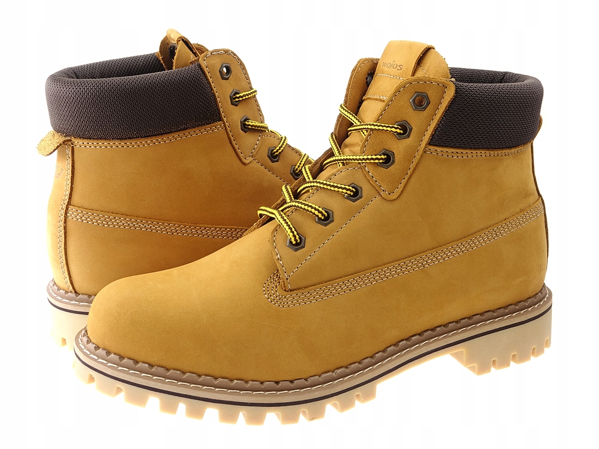Wojas trzewiki buty 24030-78 żółte, skóra NEW 43 Cechy dodatkowe brak