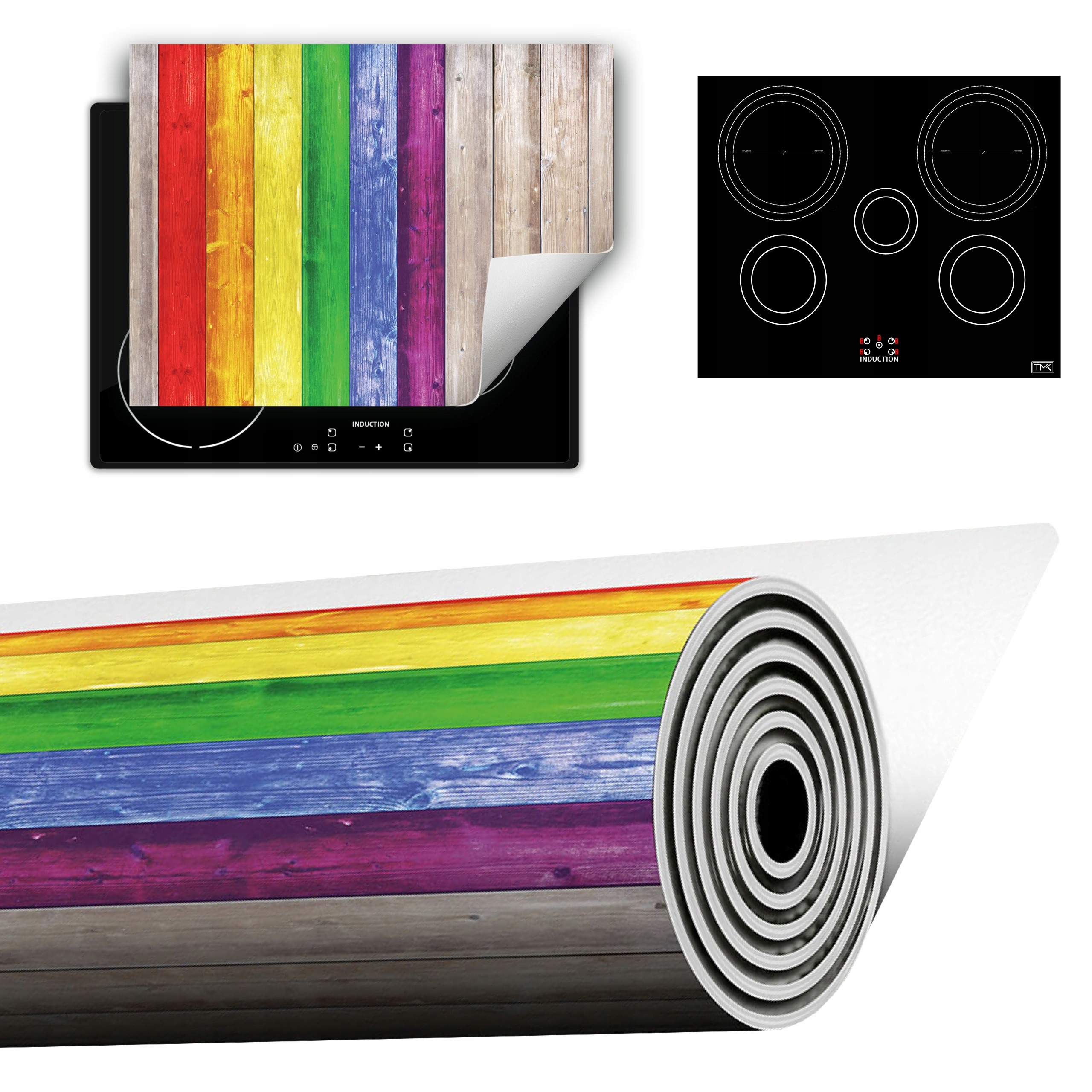 Vinylová Podložka Do Kuchyně Více Místa 70x52 barevná dřevo