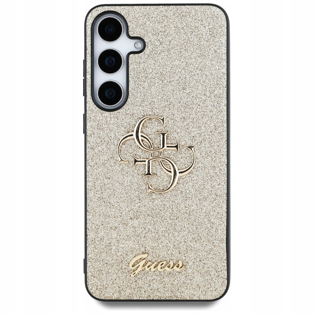Pouzdro Guess pro Galaxy S25+ Plus, obal s třpytivým zadním krytem