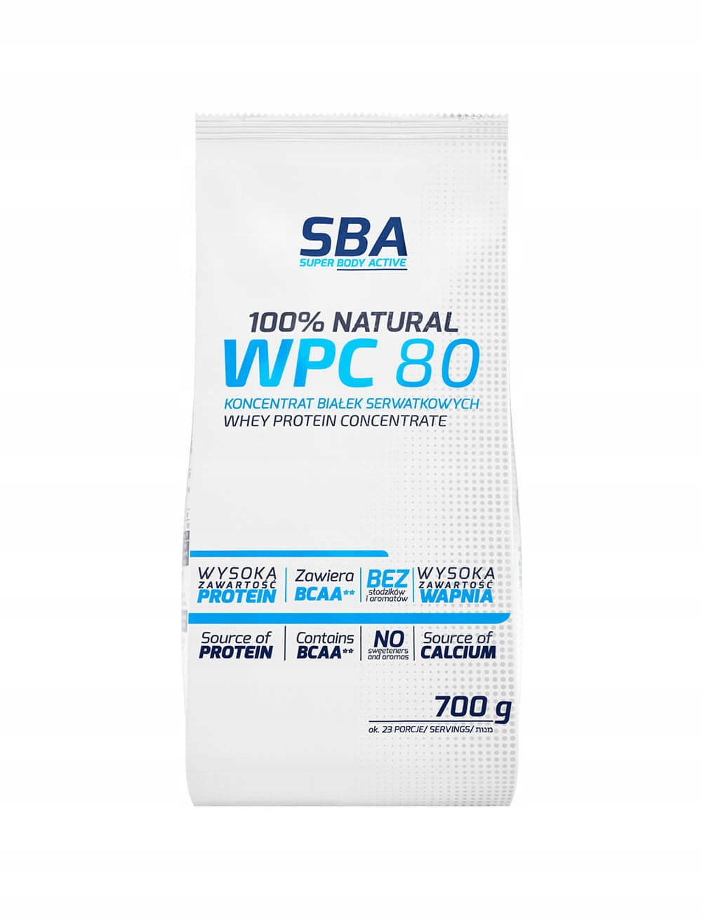 Koncentrát syrovátkových bílkovin Wpc 80 Body Active 700 g, neutrální