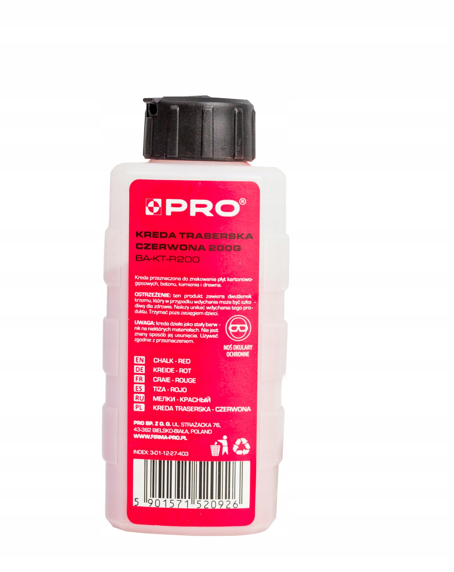 KREDA TRASERSKA CZERWONA 200G PRO