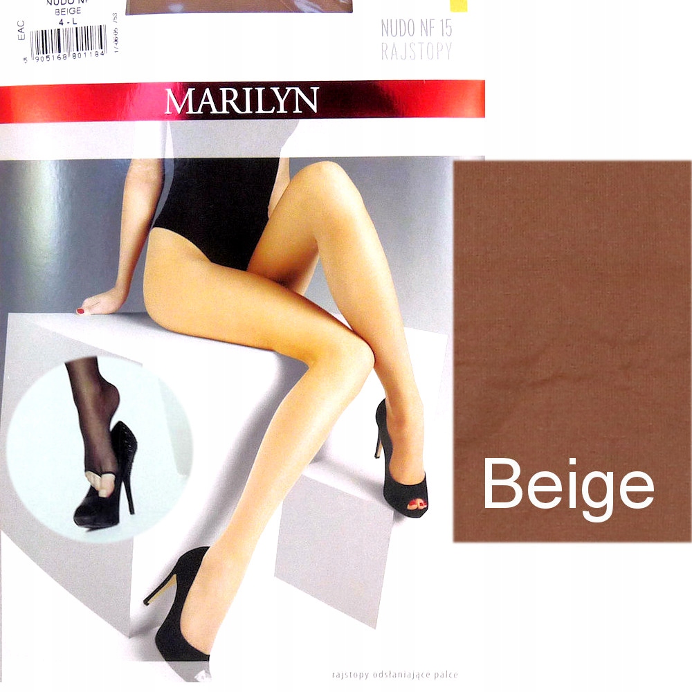 

Marilyn Nudo Nf 15 R2 modne rajstopy beige bez pal