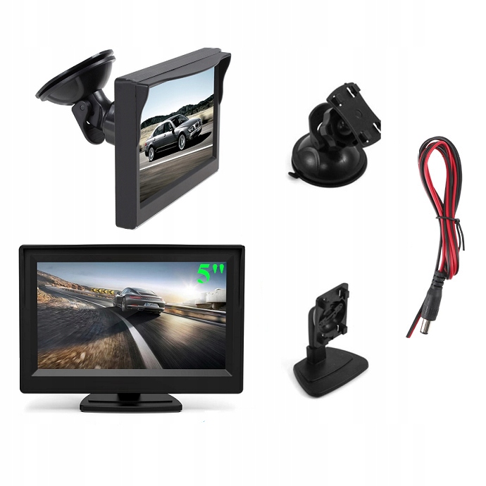 

Kolorowy monitor LCD 5'' do kamery cofania