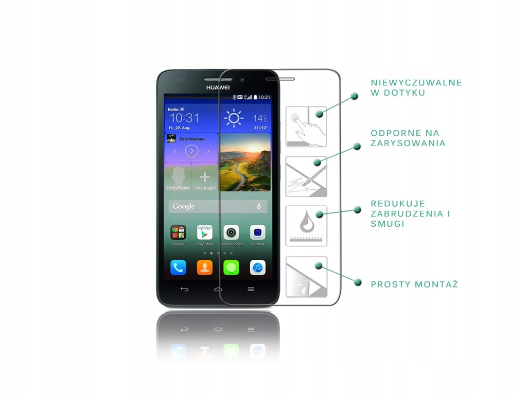 

Szkło hartowane 9H do Huawei Ascend G620S