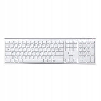 Powerton Life Ultraslim Klawiatura bezprzewodowa Cz/sk, srebrna