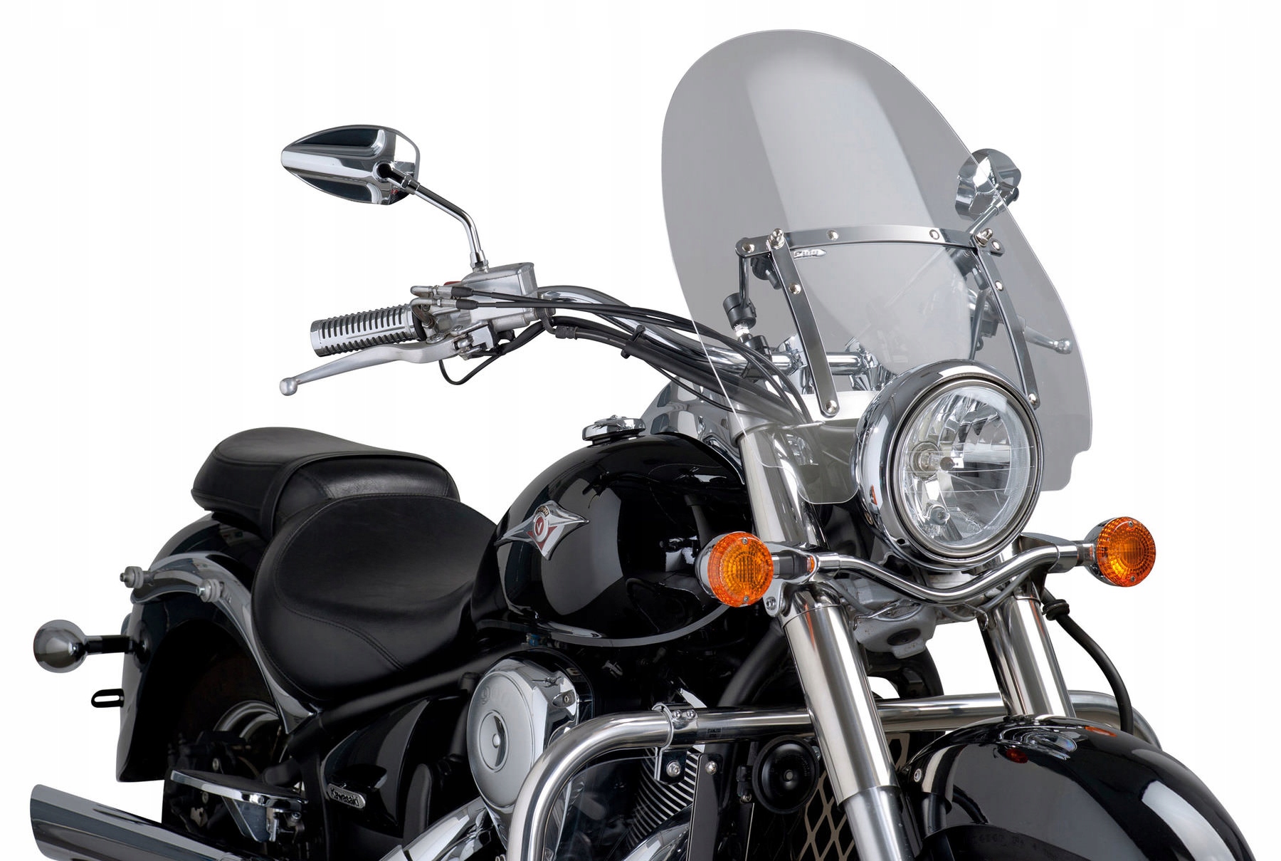 MOTRIX-12380 - ЛОБОВЕ СКЛО ВЕЛИКИЙ ТЕМНИЙ HONDA VT750C SHADOW 2004-2016