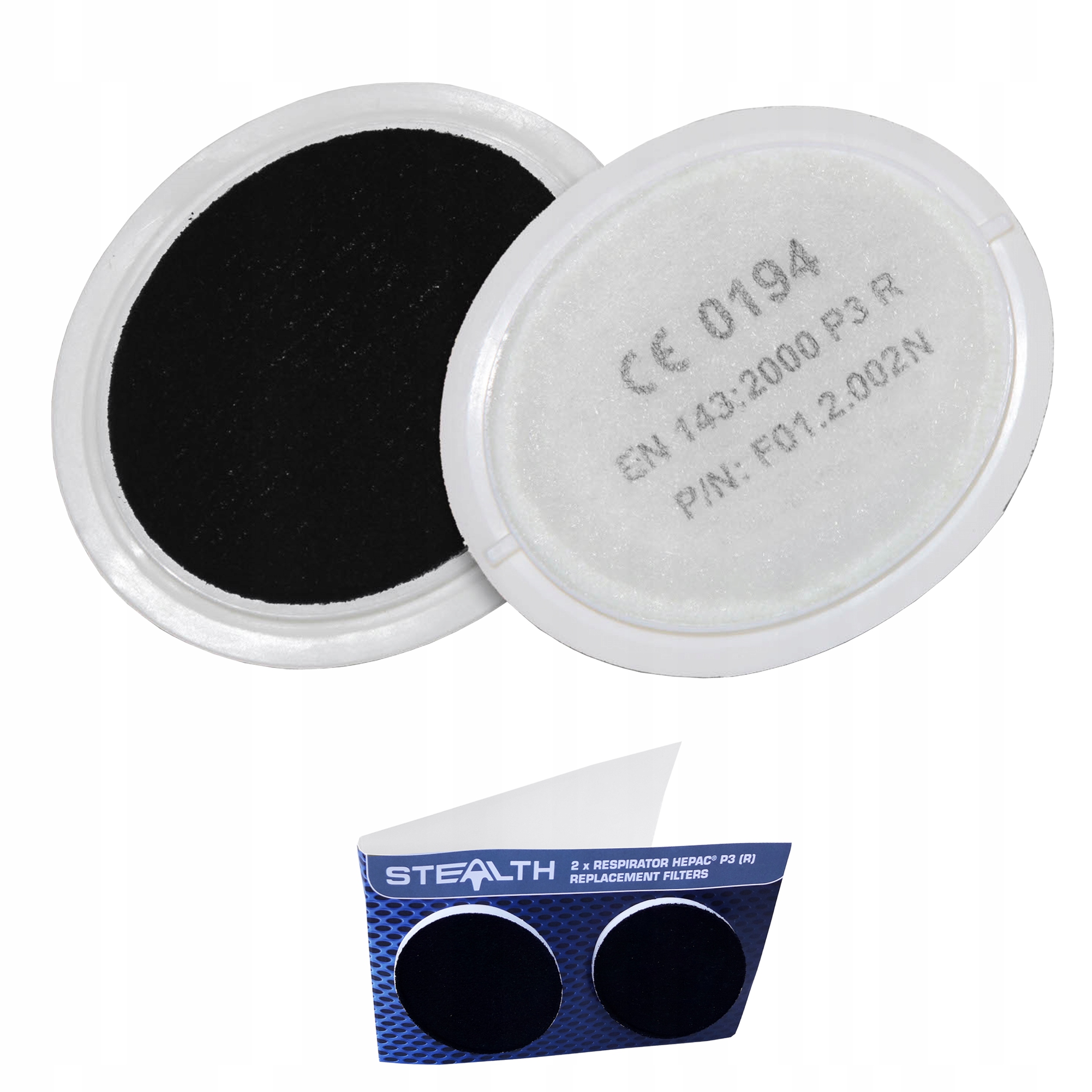 

Filtry węglowe do półmaski Stealth P3 Hepac Zestaw