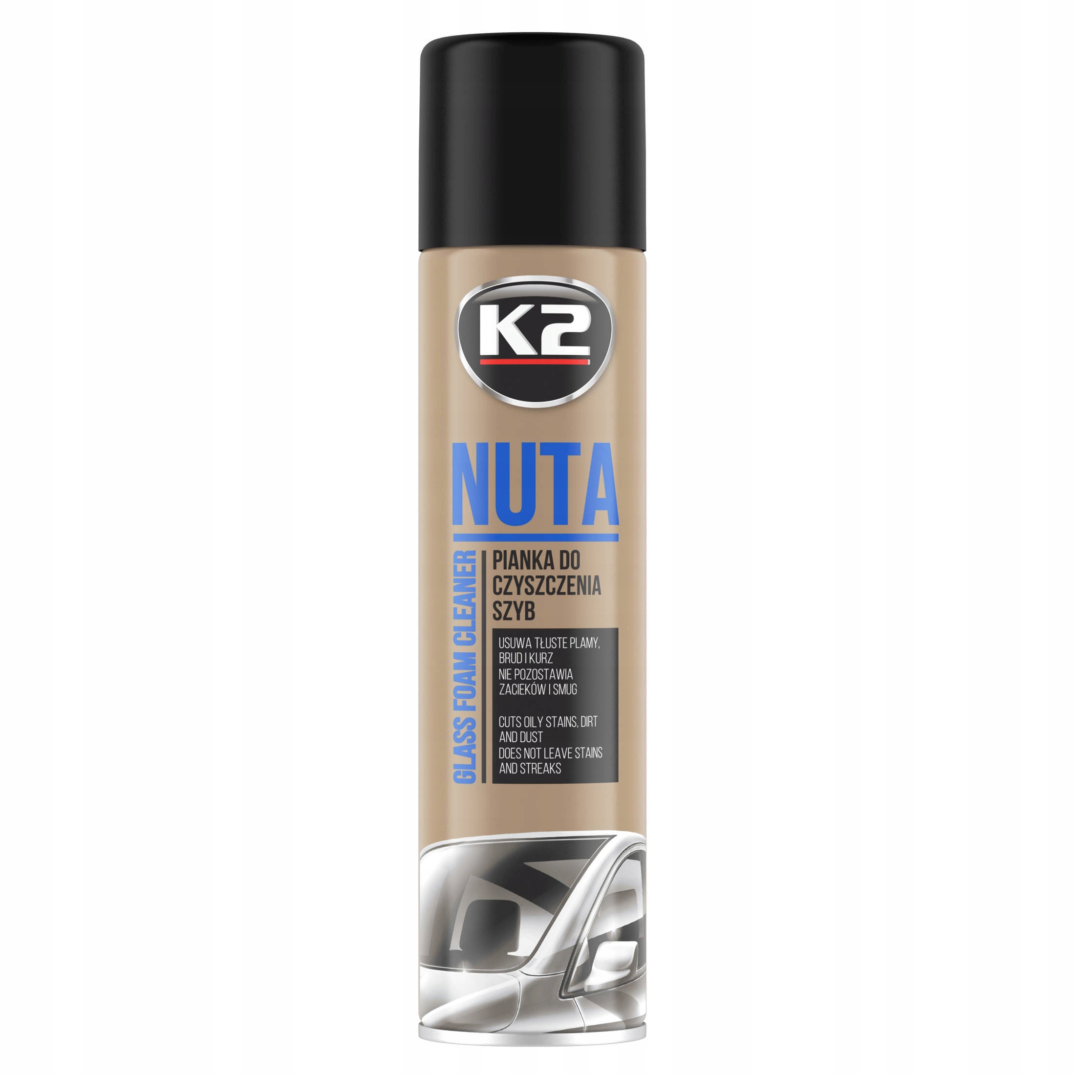 

Pianka do czyszczenia szyb lusterek K2 Nuta 600ml