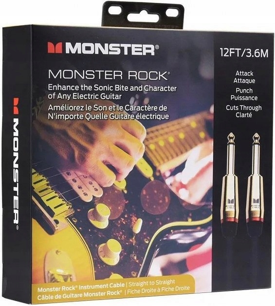 Kabel Instrumentalny Monster Rock 6.4 M - Niska cena na Allegro