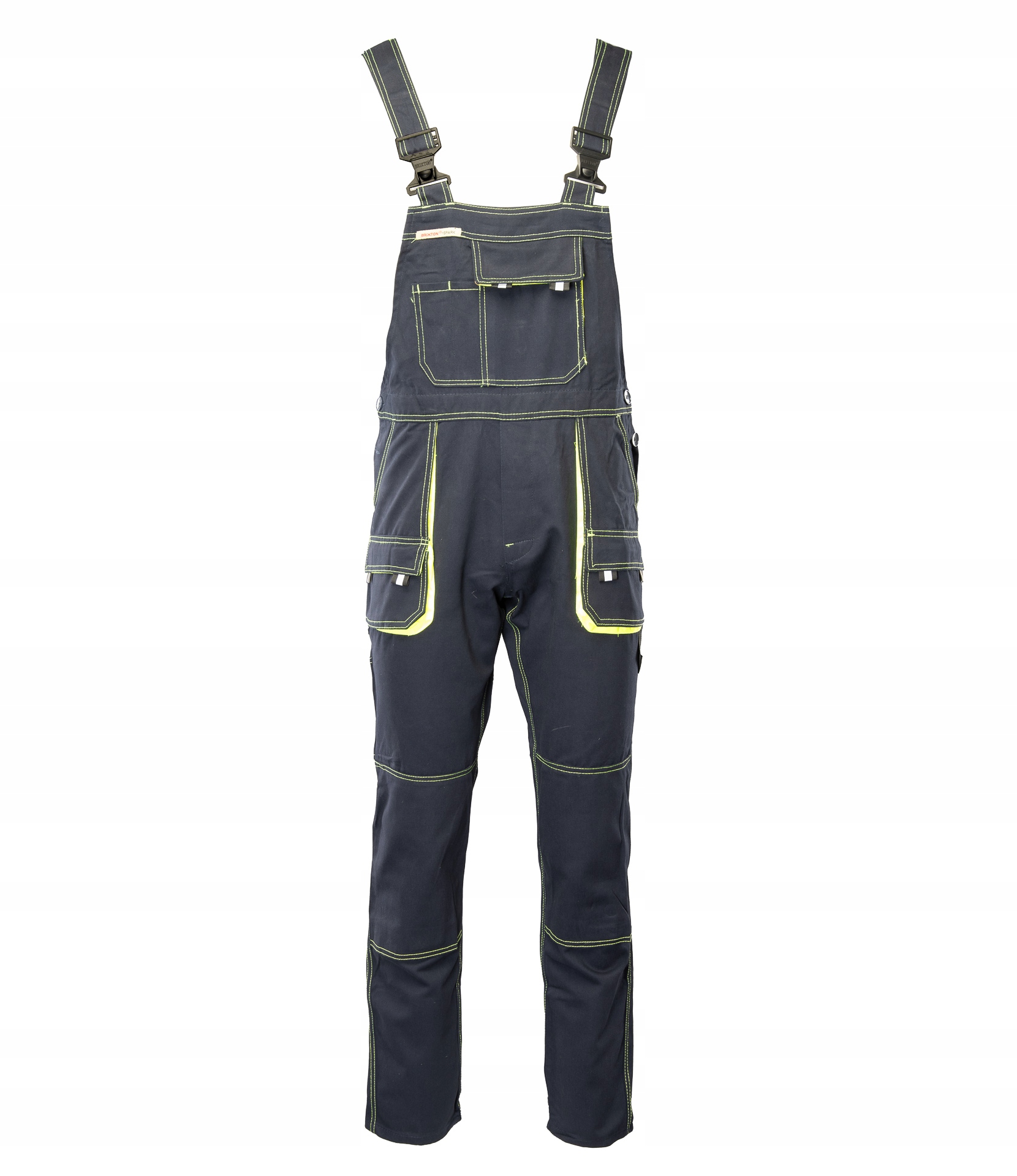 Spodnie robocze ogrodniczki ochronne do pracy z szelkami Brixton Spark 56