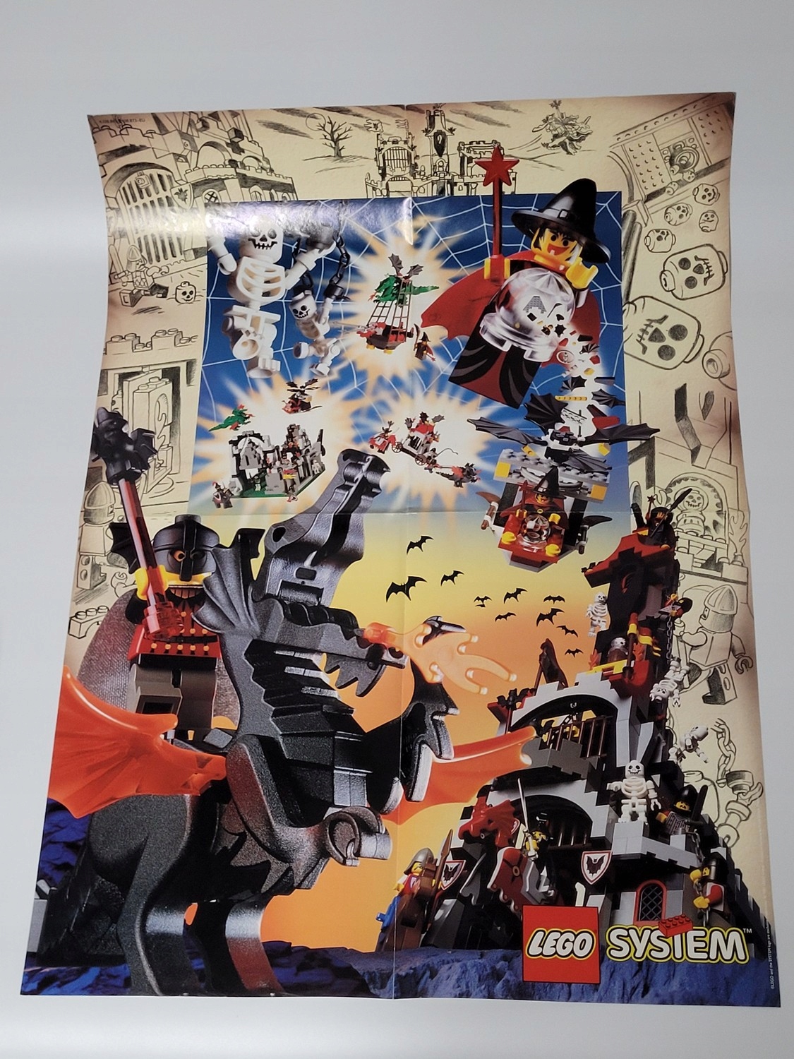 Plakat Lego Castle System Fright Knights 1997 format A2
