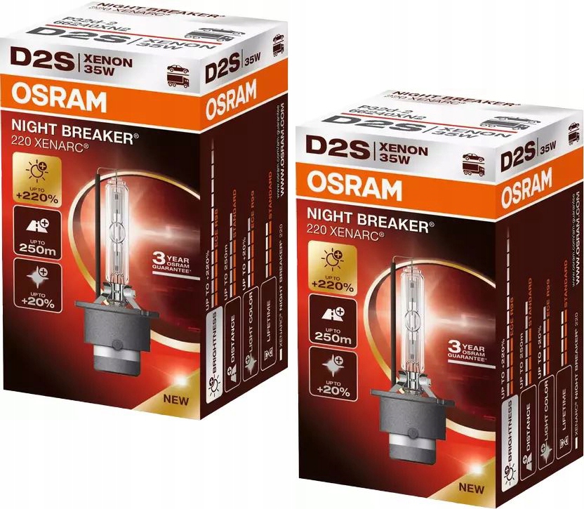Osram Night Breaker Laser Xenarc D2S Xenón Žiarovka 66240XN2 Komplet