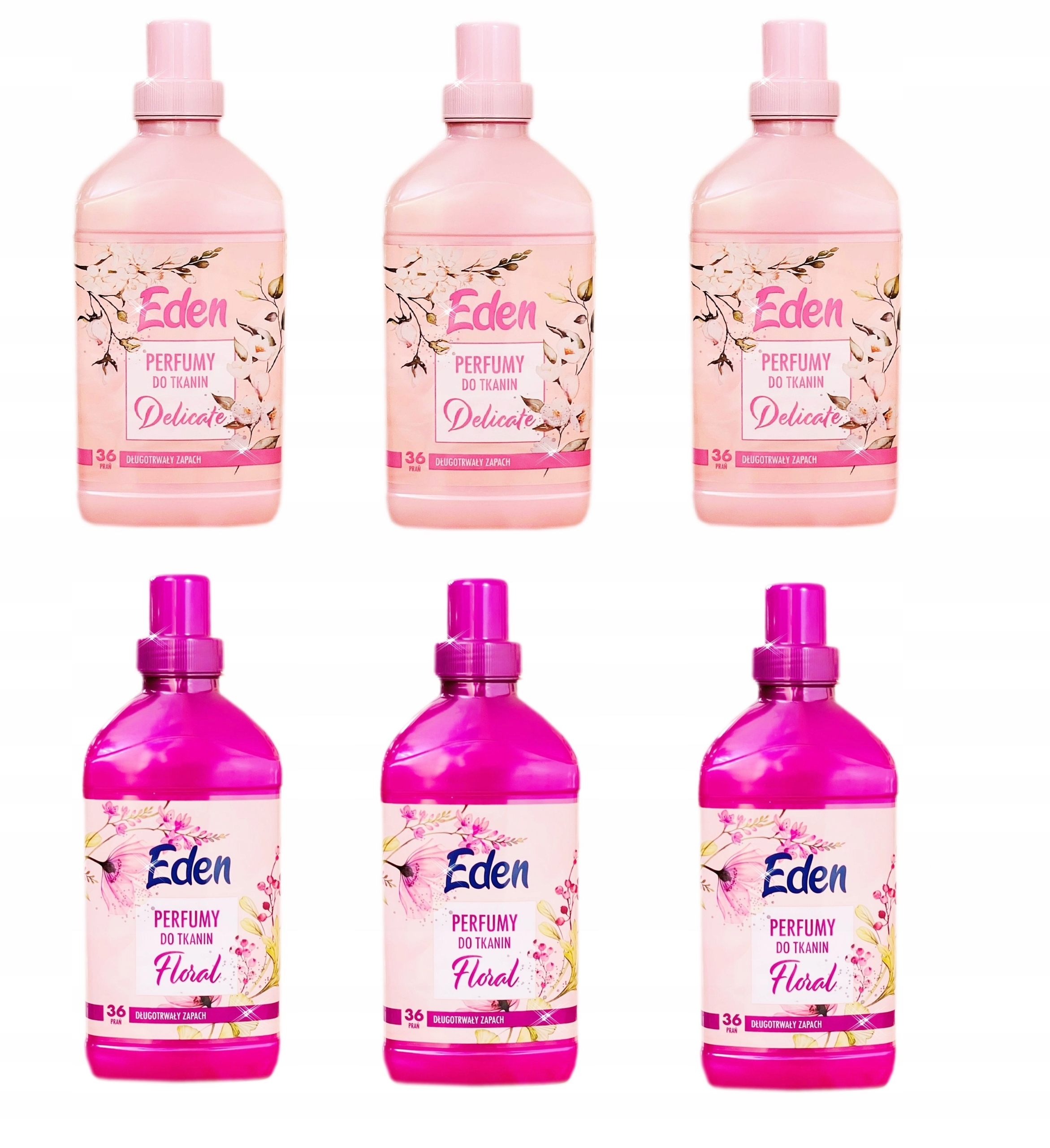 Perfumy do Tkanin Eden Floral Delikate 6x720 ml Długotrwały Zapach Prania