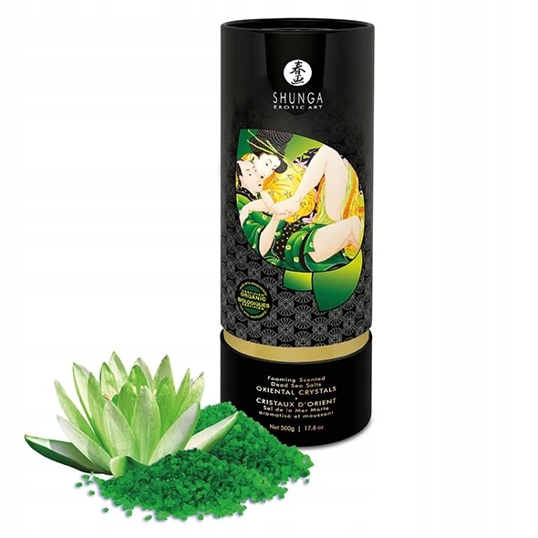 Shunga Sol do koupele Lotus Flower 500 g – aromatická sůl z Mrtvého moře