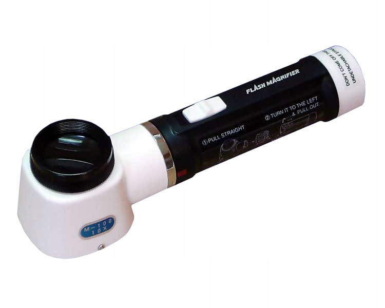 

Lupa x10 z podziałką skala 0,5mm, podświet. Led