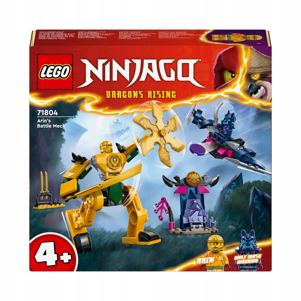 LEGO NINJAGO Mech bojowy Arina 71804 Stan opakowania oryginalne