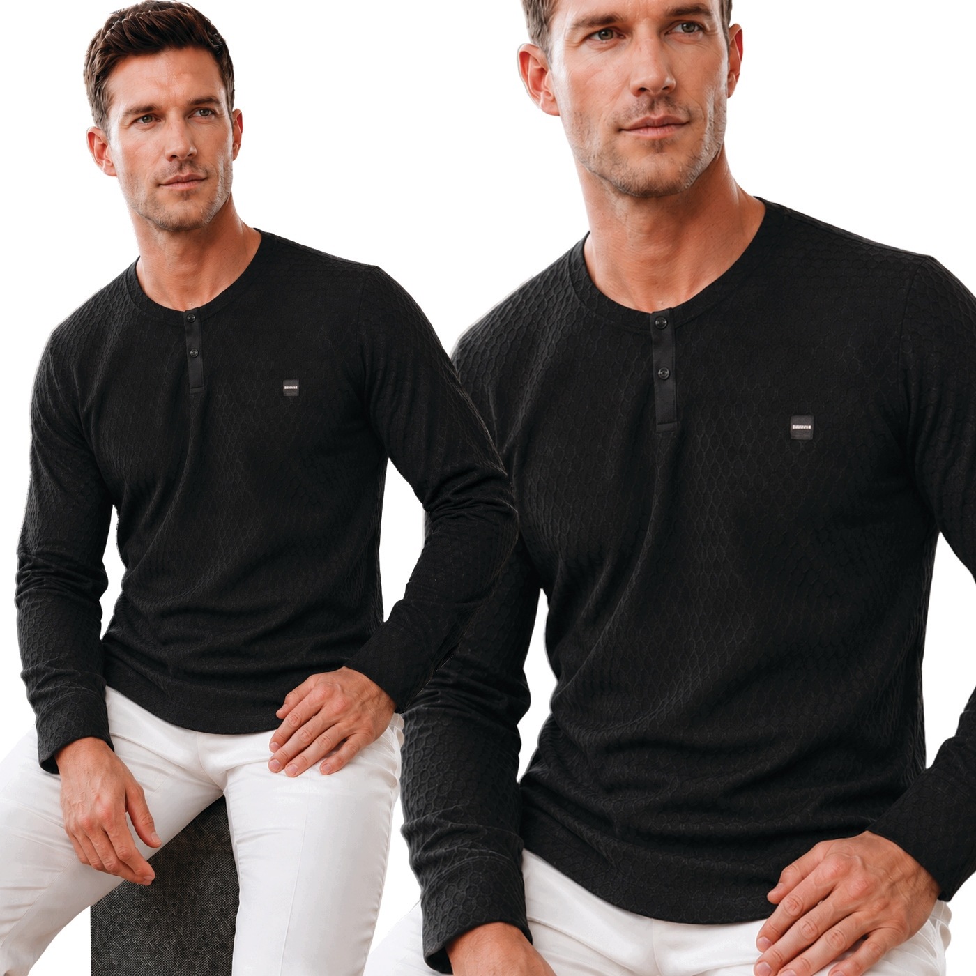 Dlouhý rukáv Mikina Mondo Exclusive Casual Honeycomb