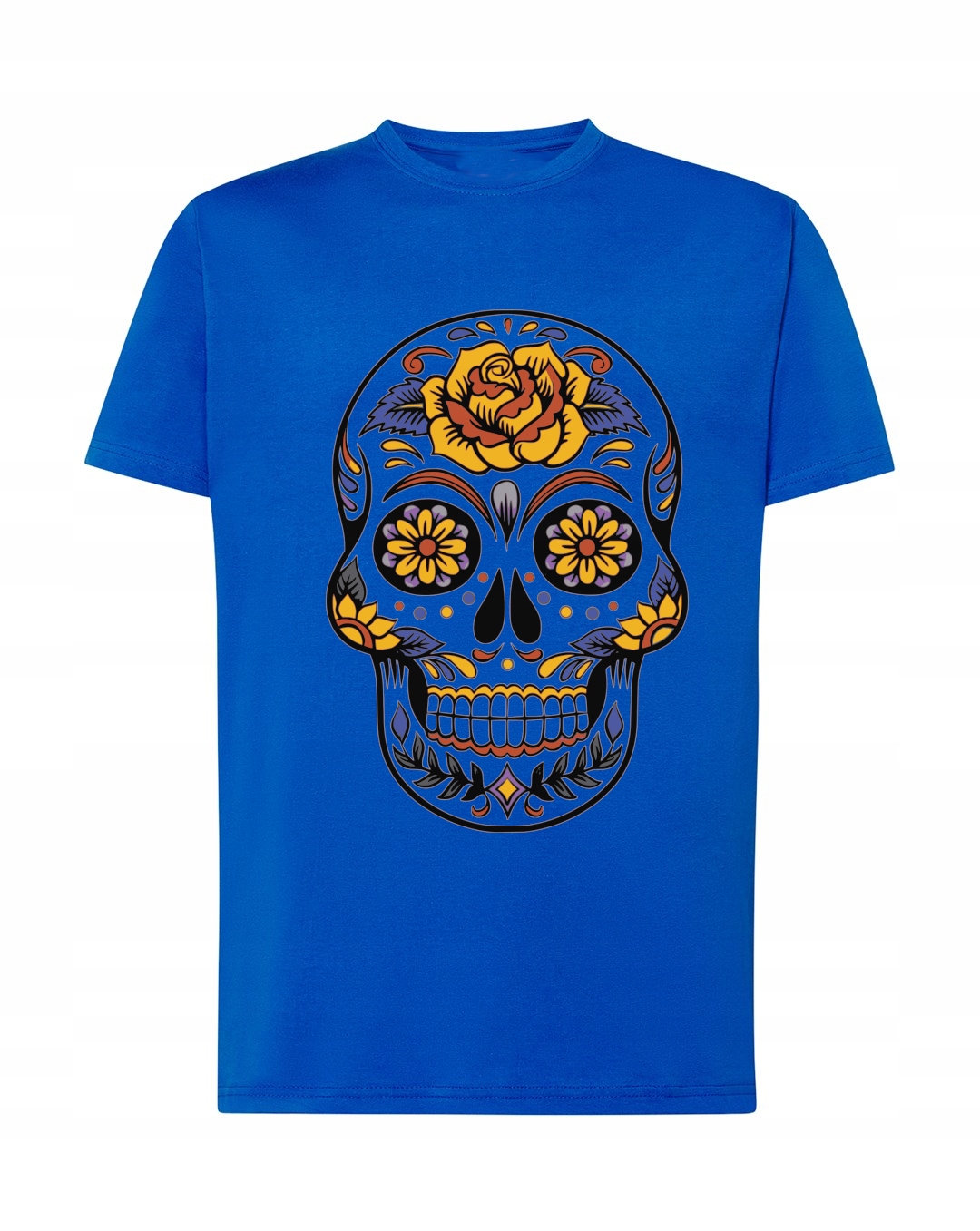 

T-Shirt nadruk czaszka Día de Muertos r.M