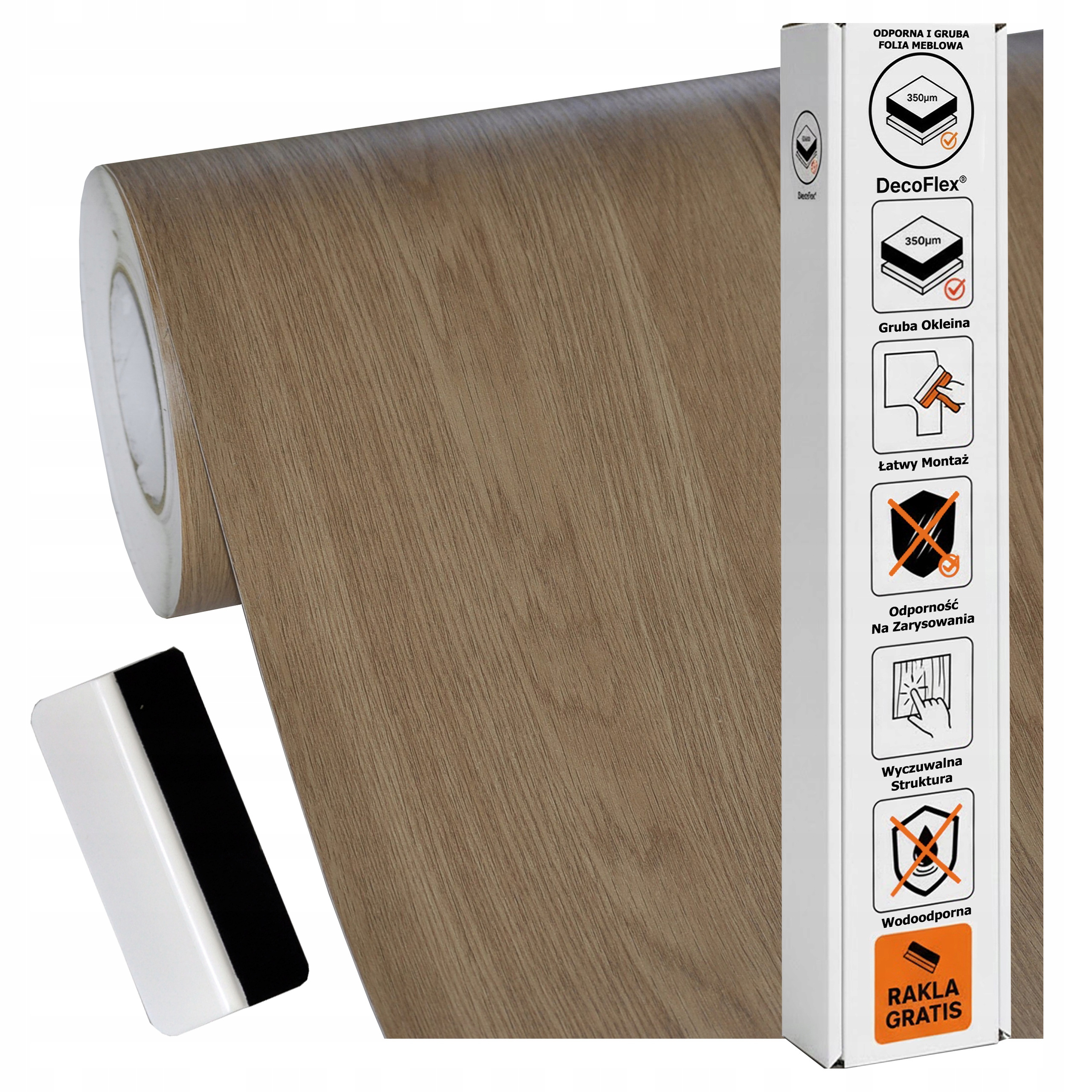 Nábytková dýha Samolepicí 122x200 cm Pracovní deska Dveře Silná struktura Dřevo