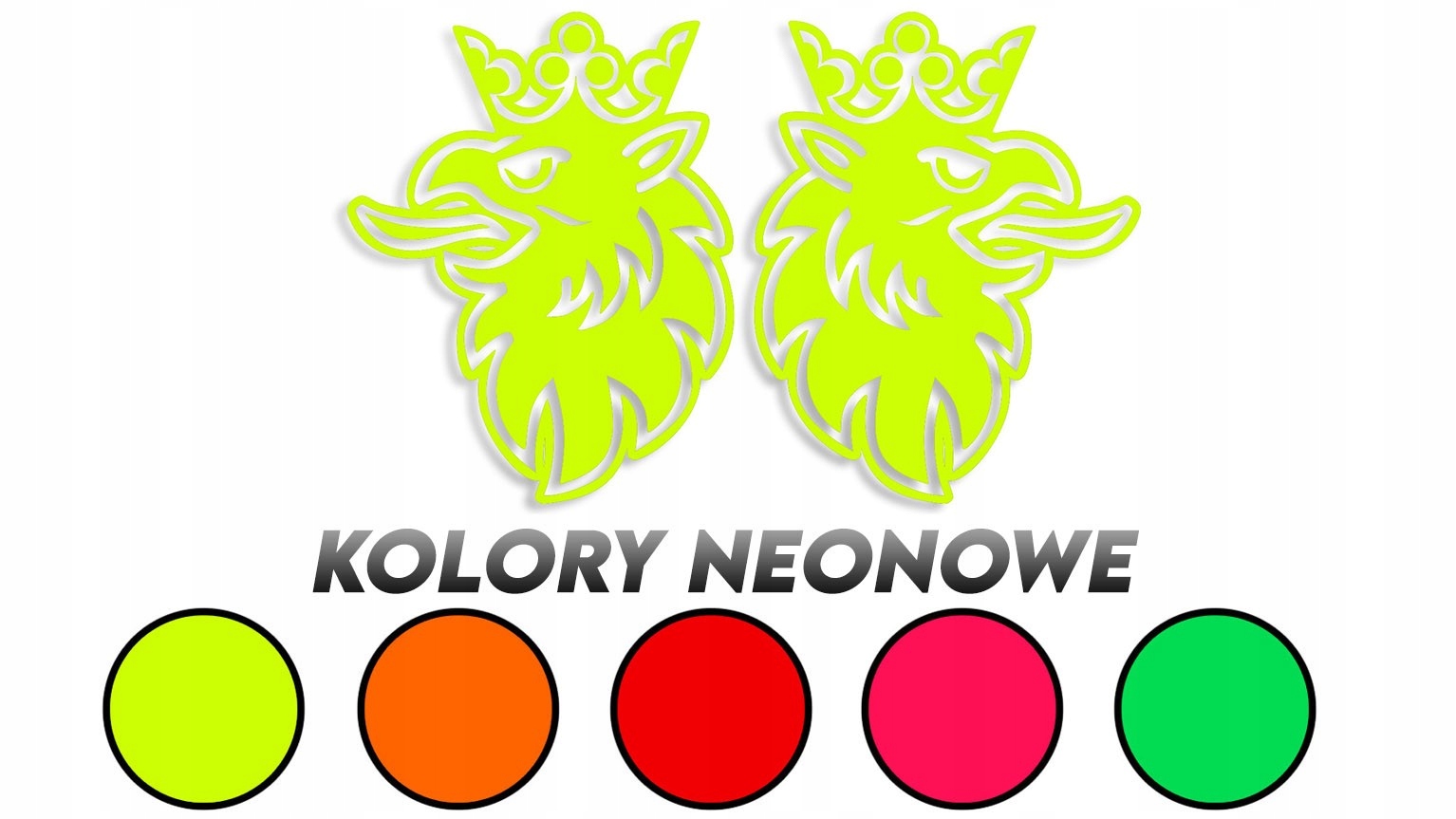 

Naklejki Scania Gryf lewa i prawa neonowe