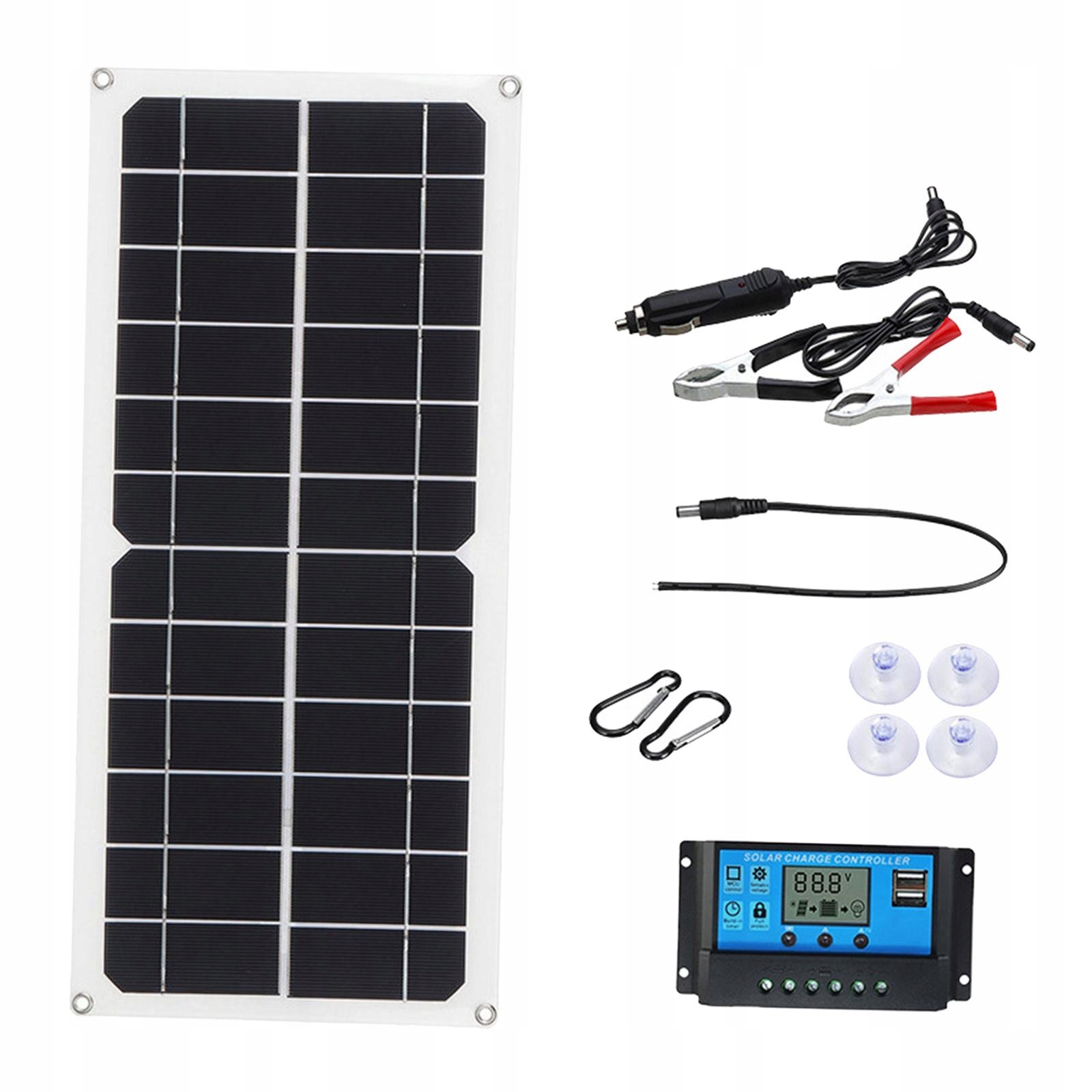 Panel ładowania Zestaw paneli słonecznych Ładowarka akumulatorów 100