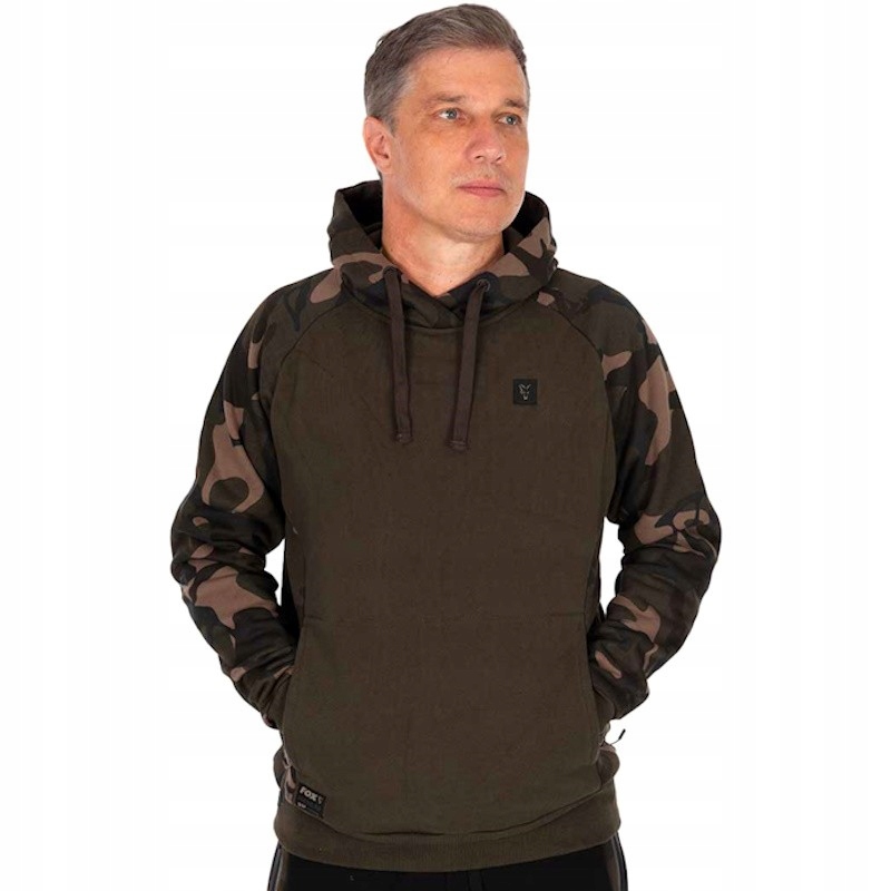 Bluza Z Kapturem Fox Khaki Camo Pullover Premium 310 Hoodie L Karpiowa