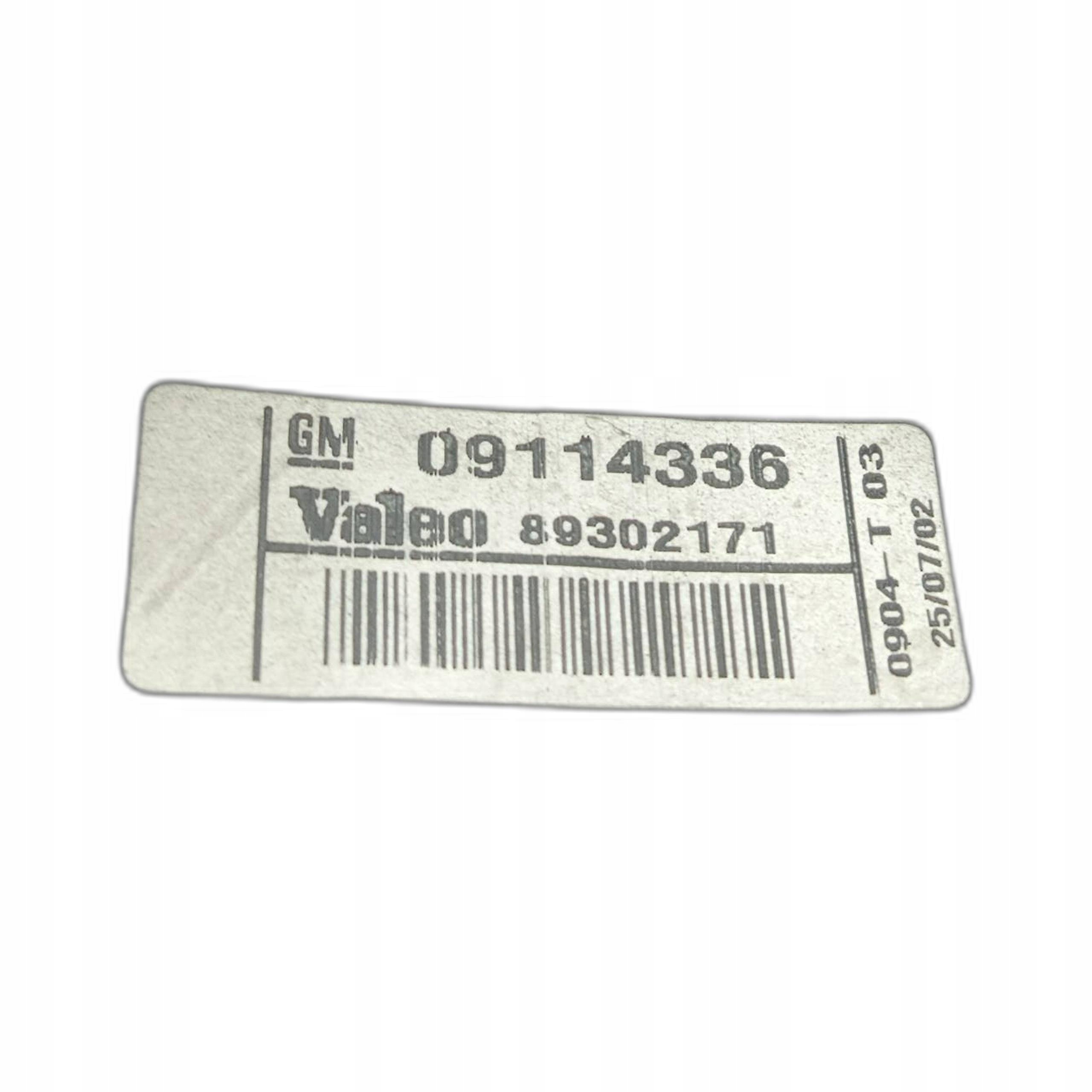 light left rear part Opel Corsa C 1.7 DTI 09114336 VALEO