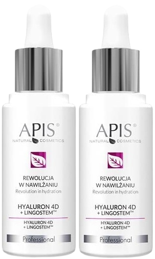 2 sztuki Rewolucja w Nawilżaniu Hyaluron 4D Lingostem 30ml Apis Hialuron-Zdjęcie-0