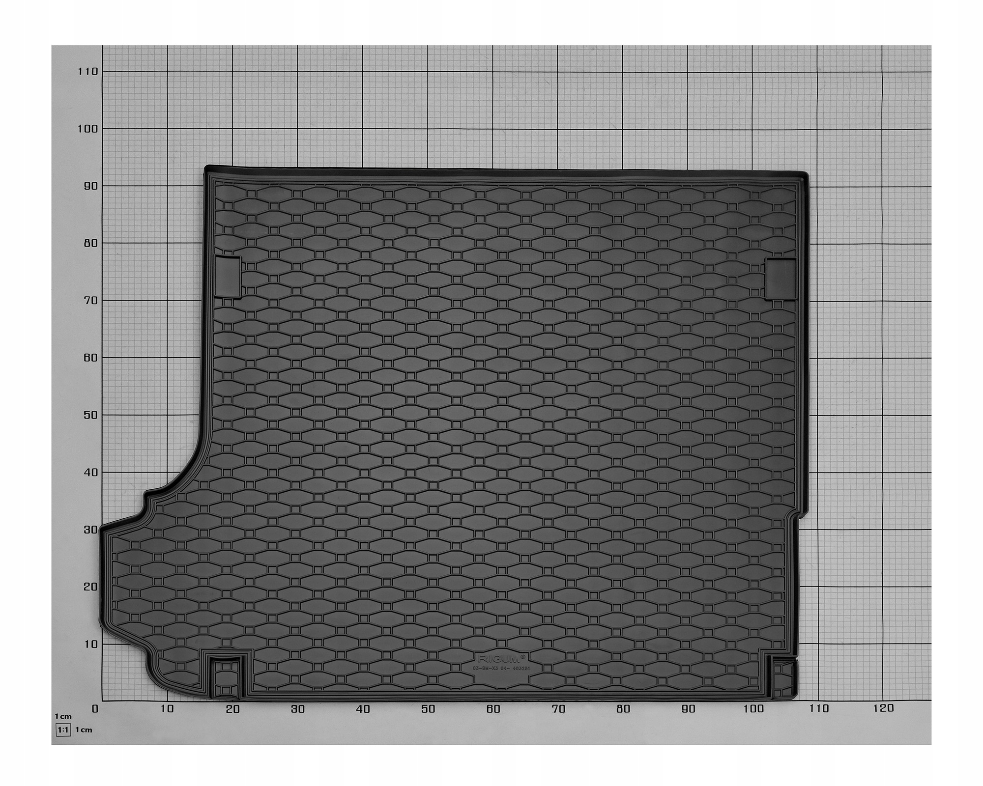 Zestaw dywaników do BMW X3 od 2004 do 2010 Materiał guma