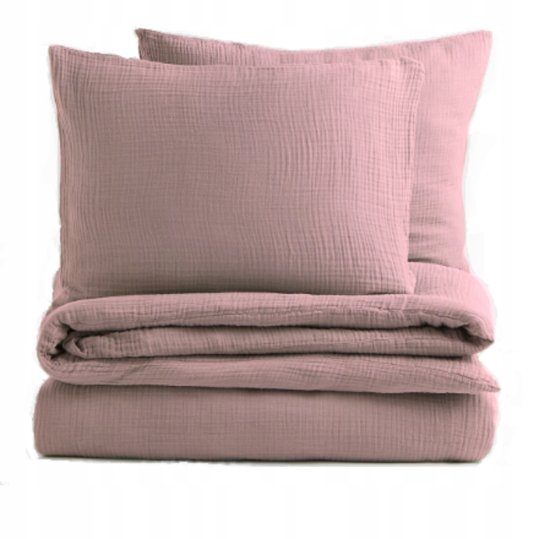 Komplet mušelínovej posteľnej bielizne 220x200 z mäkkého bavlneného mušelínu Poľsko