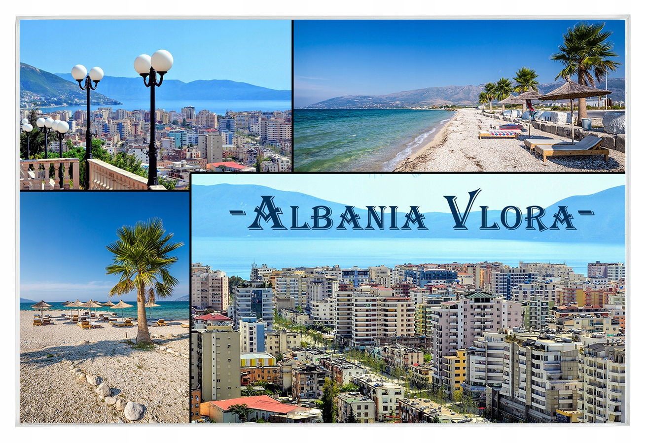 

Magnesy na lodówkę miasta - Albania Vlora